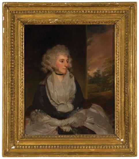 Appraisal: John Downman - Portrait of a lady in a white