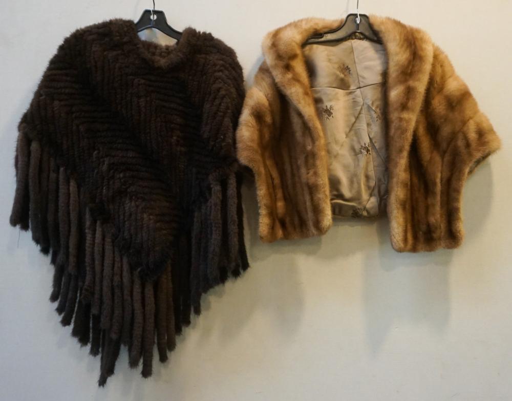 Appraisal: WOMEN'S FUR COAT AND SHAWLWomen's Fur Coat and Shawl