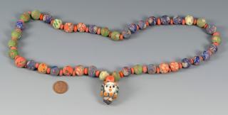 Appraisal: Ancient Middle Eastern Glass Beads Strand of mixed ancient Phoenician