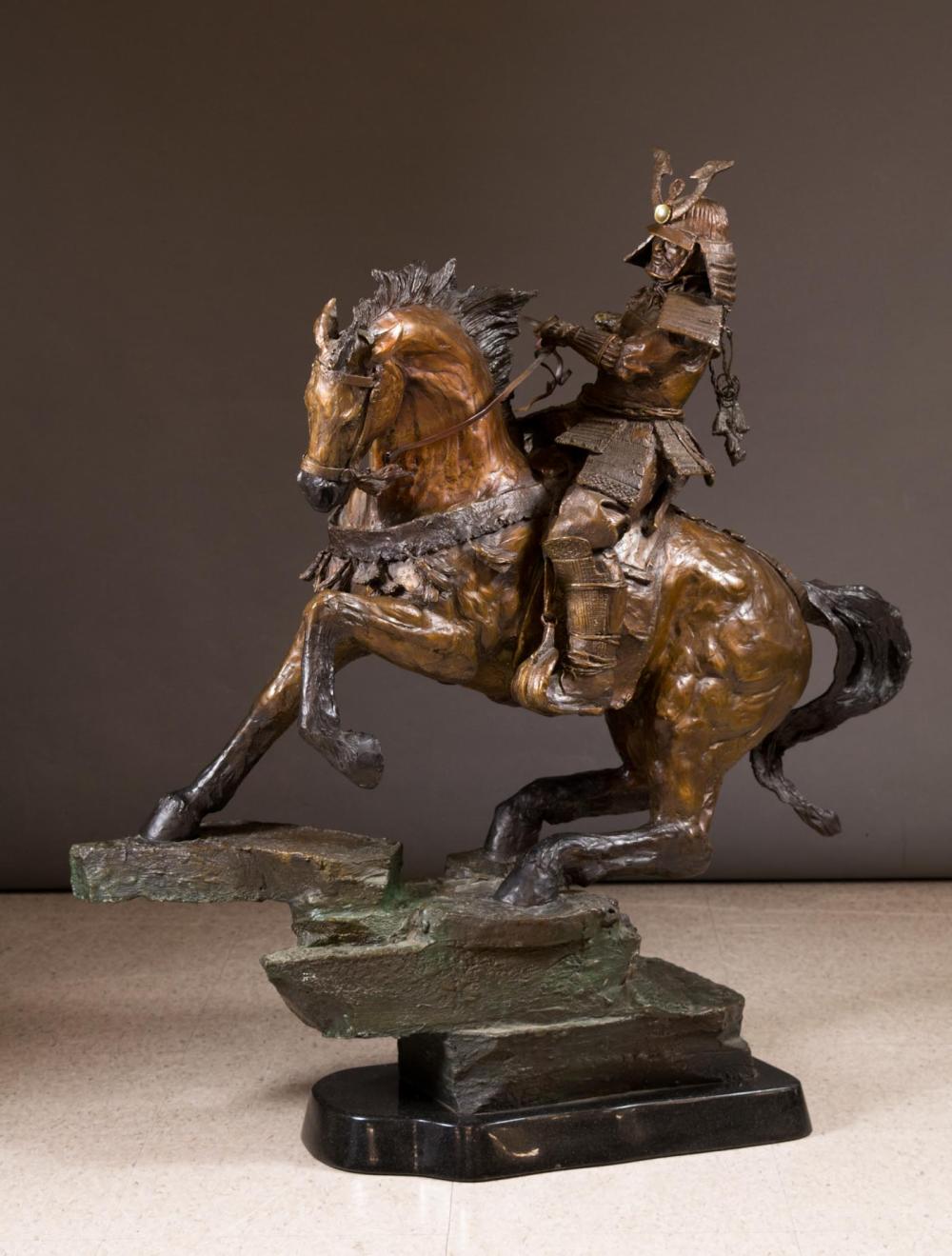 Appraisal: LORAN GHIGLIERI Oregon th century Japanese samurai warrior on horseback