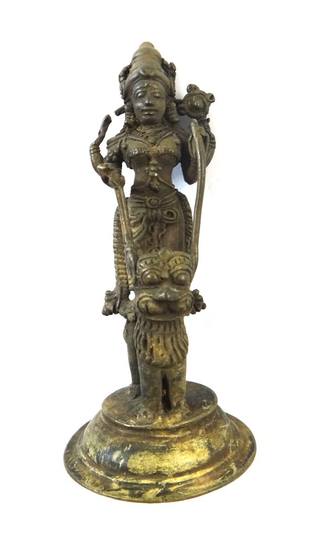 Appraisal: A Kerala bronze figure of Durga South India th century