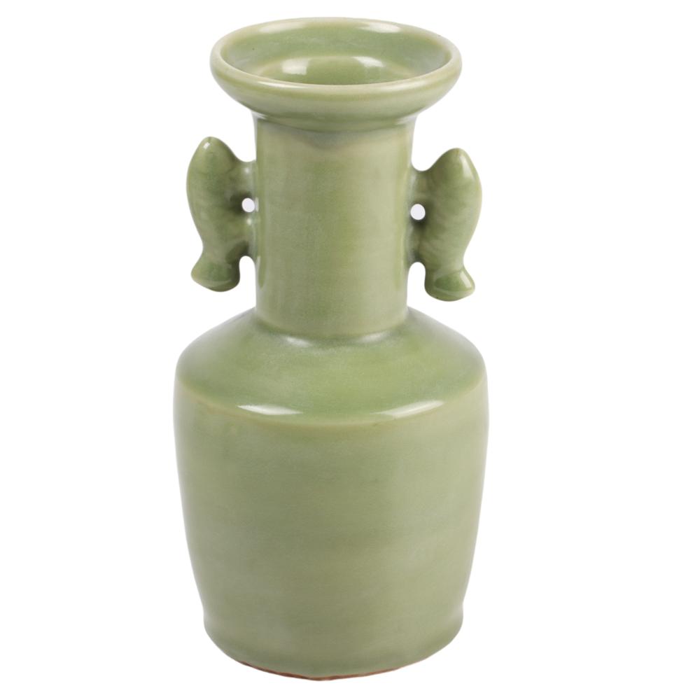 Appraisal: CHINESE LUNG CHUAN CELADON KINUTA VASE MING SONG DYNASTY H