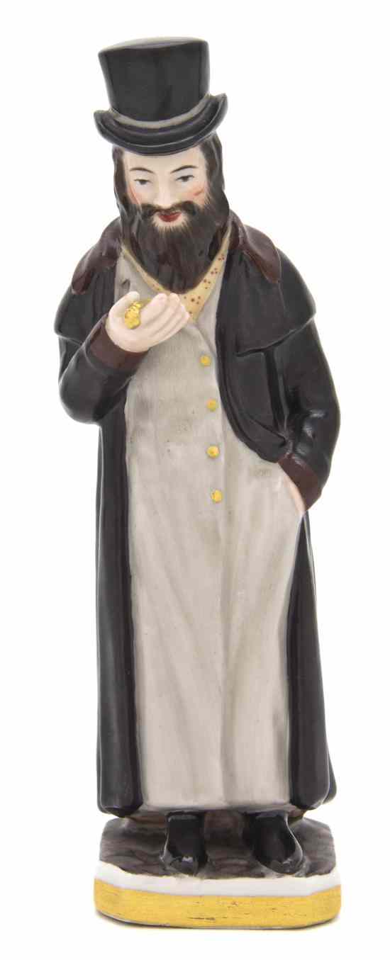 Appraisal: A Russian Porcelain Figure Gardner depicting a Jewish gentleman in