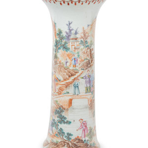 Appraisal: A Chinese Export Porcelain Vase Late th Early th Century