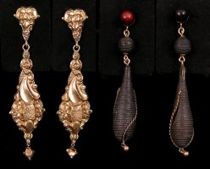 Appraisal: Another Lot of Ladies Ear Pendants ca Early th Century