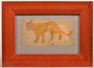 Appraisal: Early th Century Watercolor Drawing of a Leopard Signed and