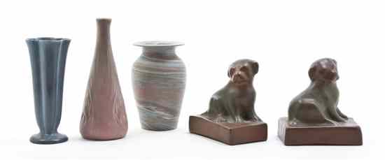 Appraisal: A Collection of Five American Pottery Articles comprising two Rookwood