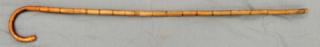 Appraisal: Bent Bamboo Walking Stick early th c H - in