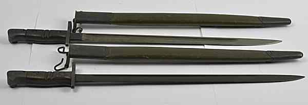 Appraisal: US WWI M- Bayonets Lot of Two Two M- long