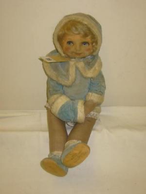 Appraisal: A Deans Betty Oxo material doll with painted moulded face