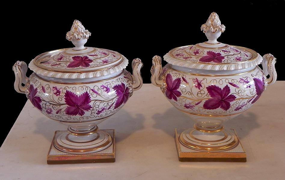 Appraisal: Flight Barr Barr pair of sauce tureens Flight Barr Barr