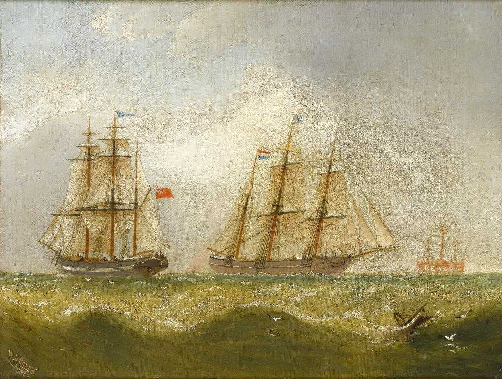 Appraisal: WILLIAM DANIEL PENNY - SHIPPING OFF GREAT YARMOUTH PASSING THE