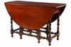 Appraisal: DROP LEAF DINING TABLE - Colonial Period Solid Walnut William