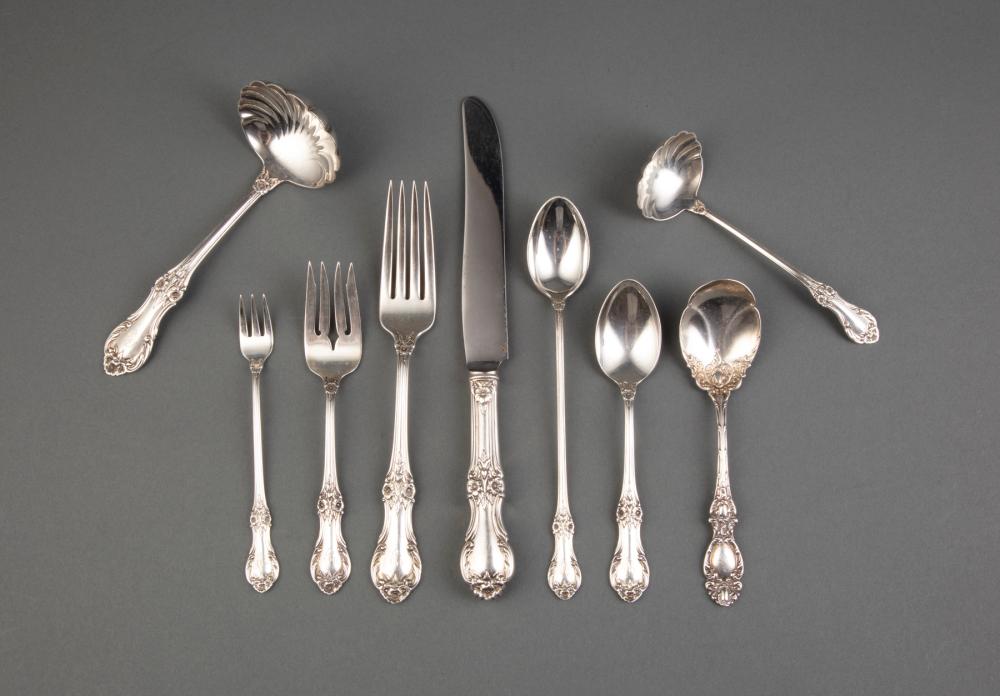 Appraisal: Sterling Silver Flatware Service International Wild Rose pattern pat incl