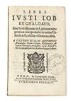 Appraisal: BIBLE IN LATIN Libri iusti Iob ex Chaldaeo Latin translation