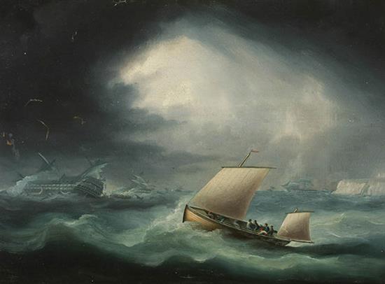 Appraisal: Thomas Buttersworth Sr British - An Easterly Gale in the