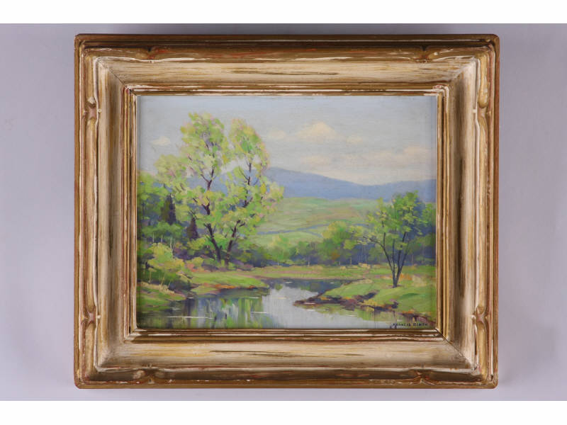 Appraisal: Francis Dixon NY CA - Springtime oil on board signed