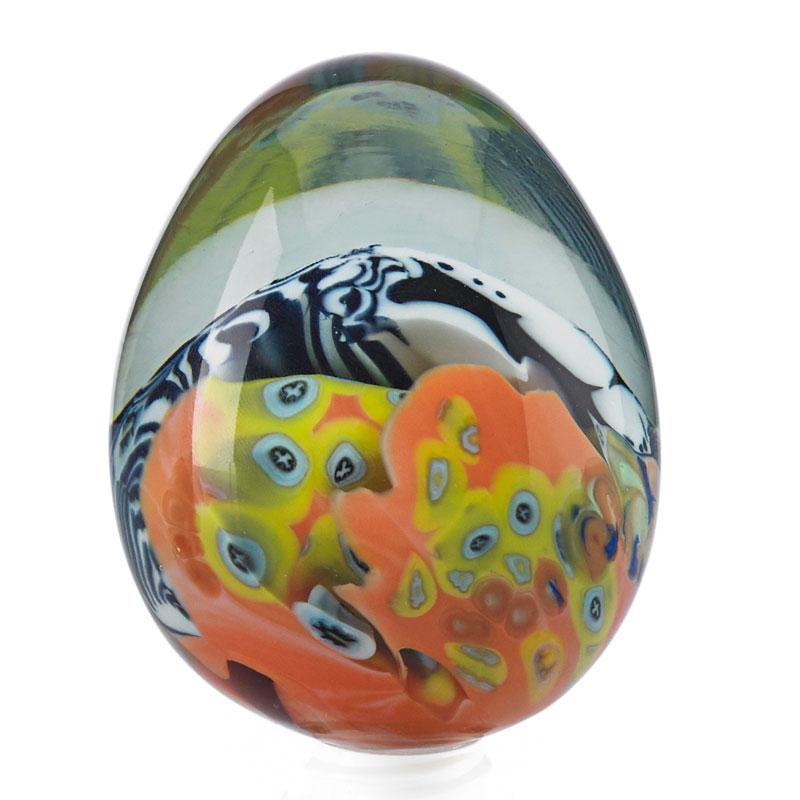 Appraisal: RICHARD RITTER Glass egg Condition Report Excellent condition no damage