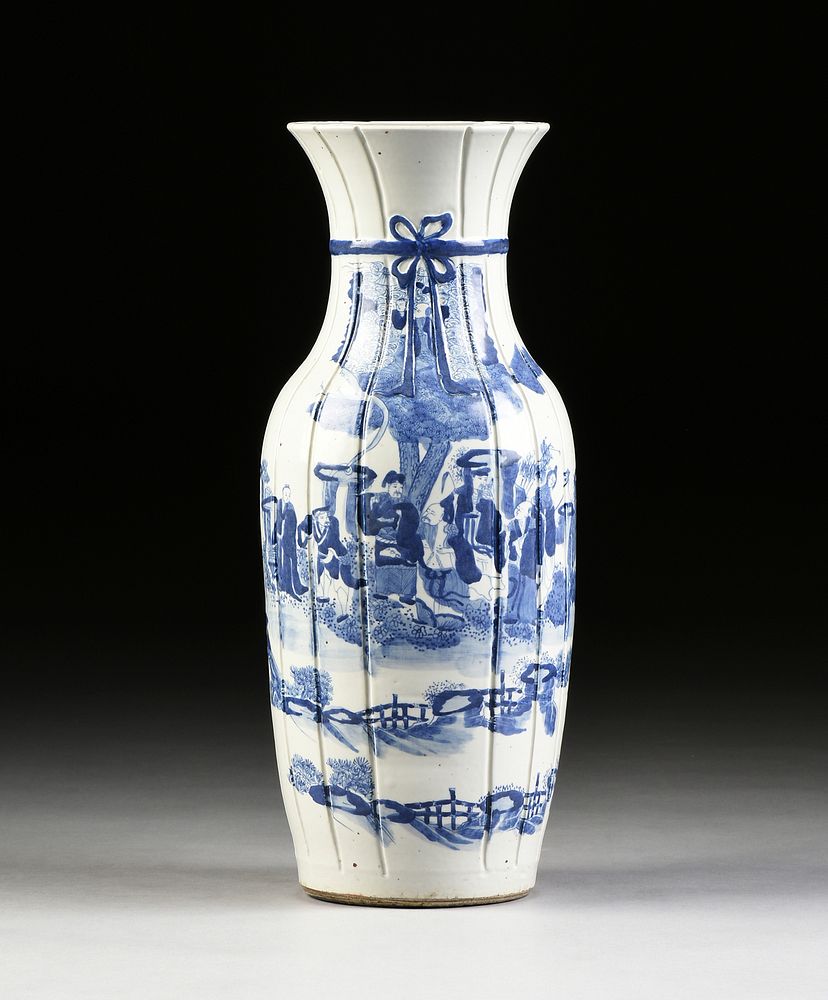 Appraisal: A CHINESE EXPORT BLUE AND WHITE PORCELAIN TAOIST EIGHT IMMORTALS