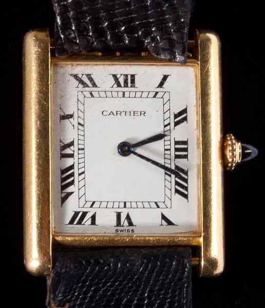 Appraisal: KT Cartier Tank Watchwith manual wind movement and having a