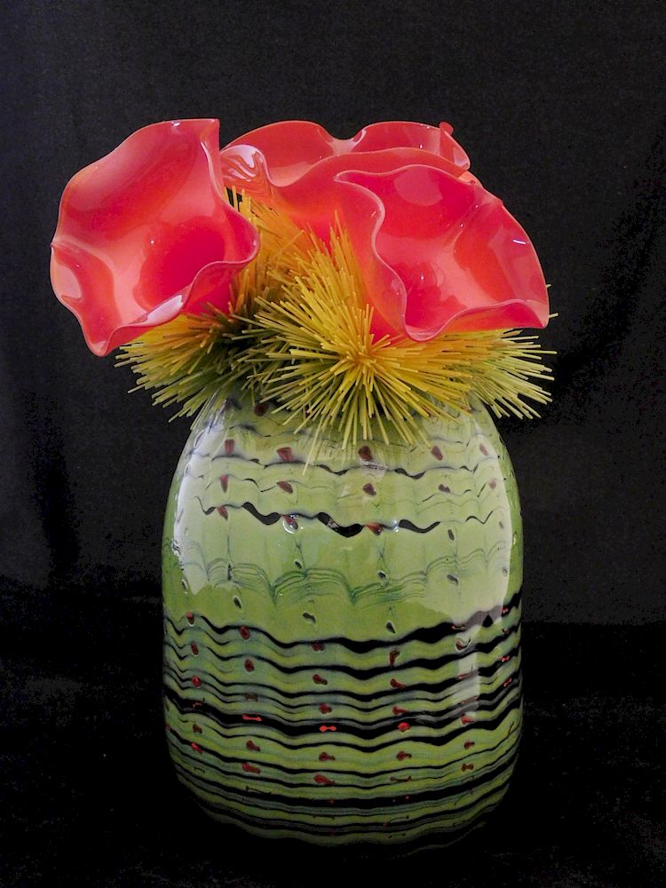 Appraisal: Flo Perkins blown glass sculpture Flo Perkins American - -