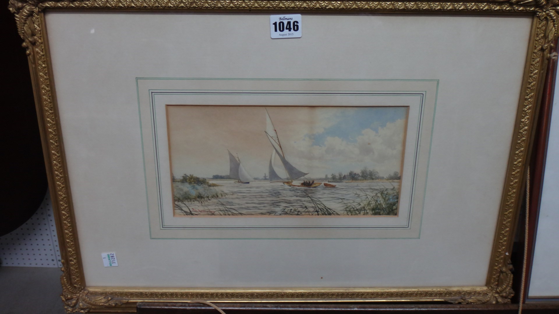 Appraisal: Stephen John Batchelder - On the Broads watercolour signed cm