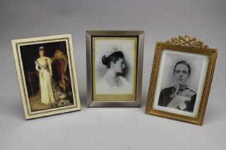 Appraisal: Antique Framed Royalty Portrait Photographs Antique Framed Royalty Portrait Photographs