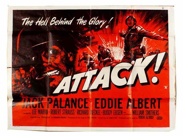 Appraisal: ATTACK United Artists war starring Jack Palance British quad x