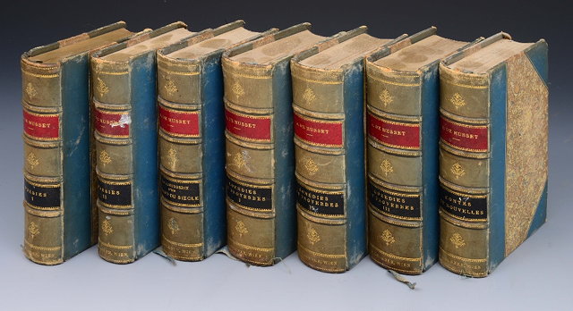 Appraisal: MUSSET A De vols of work by same Petite Bibliotheque-Charpentier