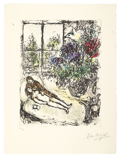 Appraisal: MARC CHAGALL Lumi re d'Atelier Color lithograph x mm x