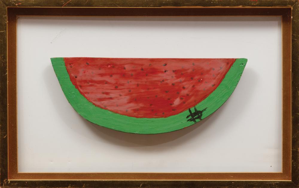 Appraisal: Clementine Hunter American Louisiana - Watermelon Slice oil on board