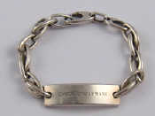 Appraisal: A silver Emporio Armani ID bracelet approx cm long gms