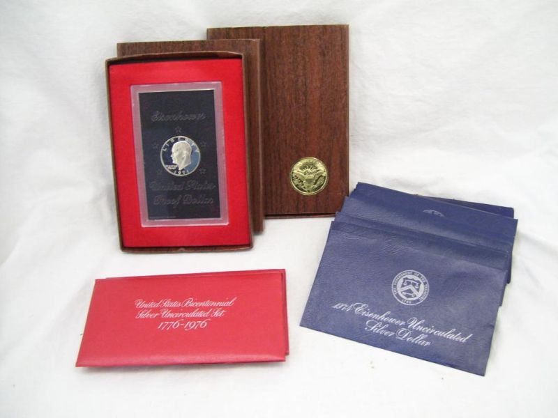 Appraisal: Proof and Uncirculated Coin Lot Includes - Eisenhower Proof Dollars