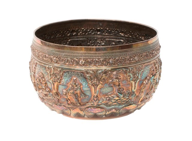 Appraisal: An Eastern large bowl of circular form the body decorated