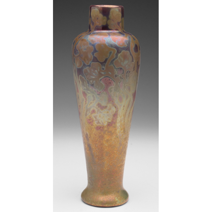 Appraisal: Weller Sicard vase slender and shouldered shape covered in a