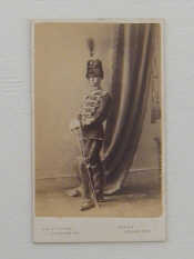 Appraisal: Hussars - A group of Victorian cartes-de-visite and cabinet photos