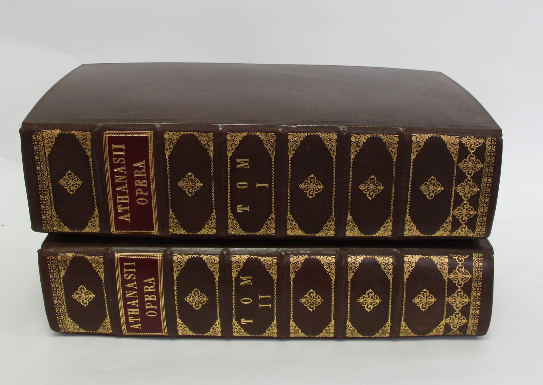 Appraisal: Bindings Athansii A Works two volumes in later full calf