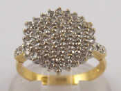 Appraisal: A pave set carat gold diamond ring estimated total diamond