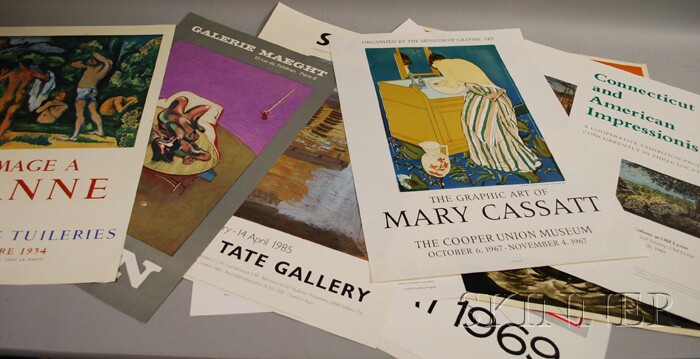 Appraisal: Ten Assorted Exhibition Posters Connecticut and American Impressionism The Graphic