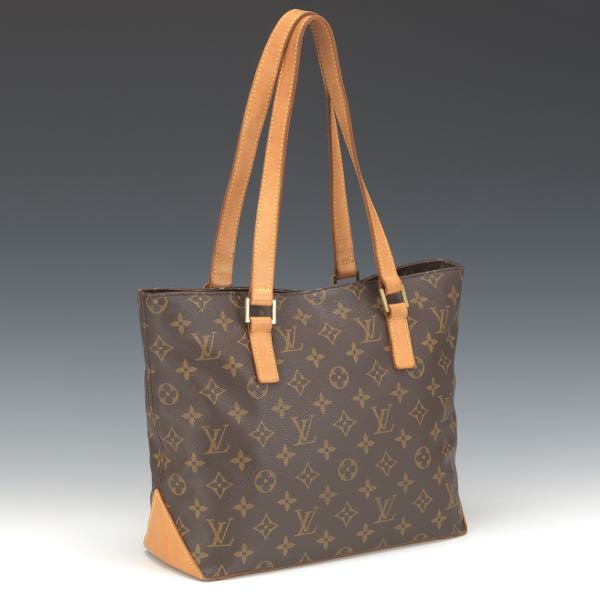 Appraisal: LOUIS VUITTON CABAS PIANO x x Monogram canvas body top