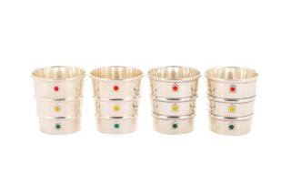 Appraisal: Gorham Sterling Stoplight Cocktail Jiggers Gorham American Rhode Island founded