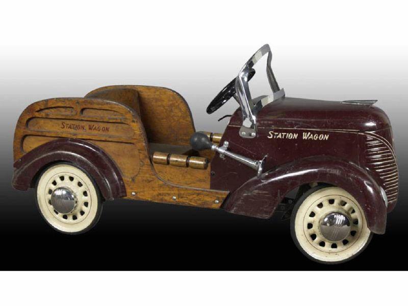 Appraisal: Garton Woody Station Wagon Pedal Car Toy Description '' L