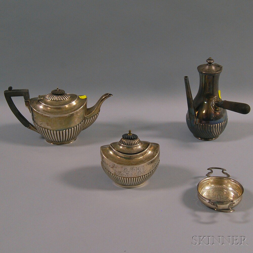 Appraisal: Four Pieces of Sterling Silver Tableware a Bigelow Kennard Co