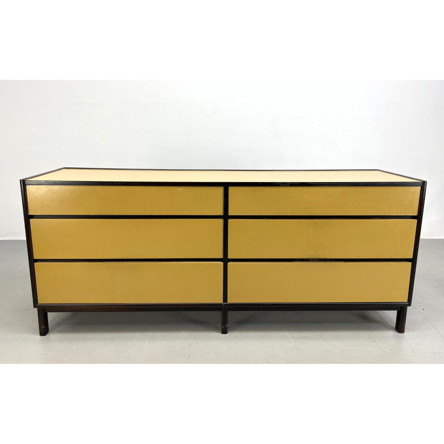 Appraisal: Mid Century Modern Low Dresser Chest Dimensions H inches W