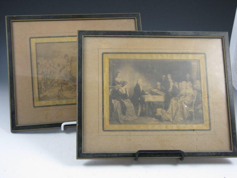 Appraisal: Two Framed Prints one depicting Napolean and the other a