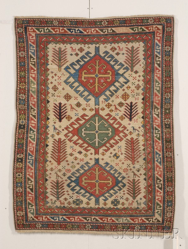 Appraisal: Shirvan Rug East Caucasus second half th century small spots