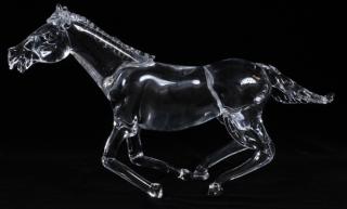 Appraisal: PINO SIGNORETTO GLASS RUNNING HORSE PINO SIGNORETTO ITALIAN - GLASS