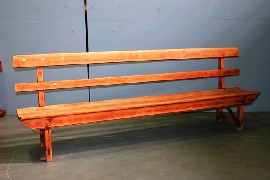 Appraisal: A pine garden bench