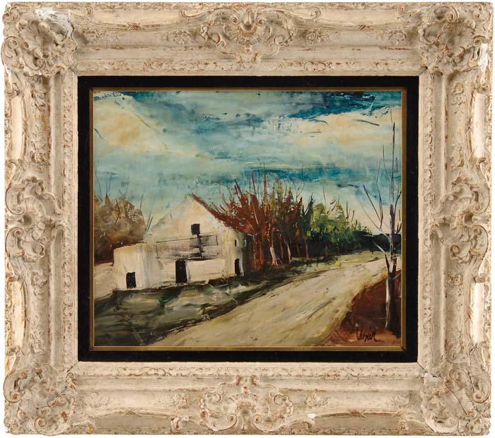 Appraisal: CHARLES LEVIER American - THE WHITE BARN Oil on canvas