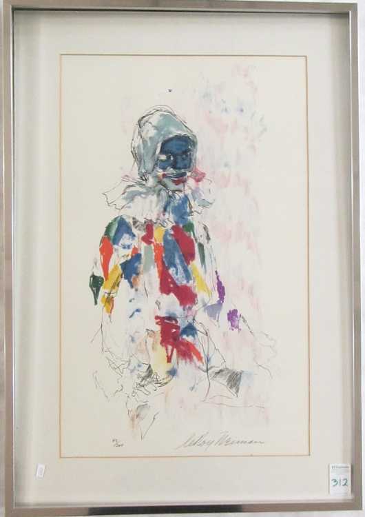 Appraisal: LEROY NEIMAN LITHOGRAPH New York Illinois - Portrait of a